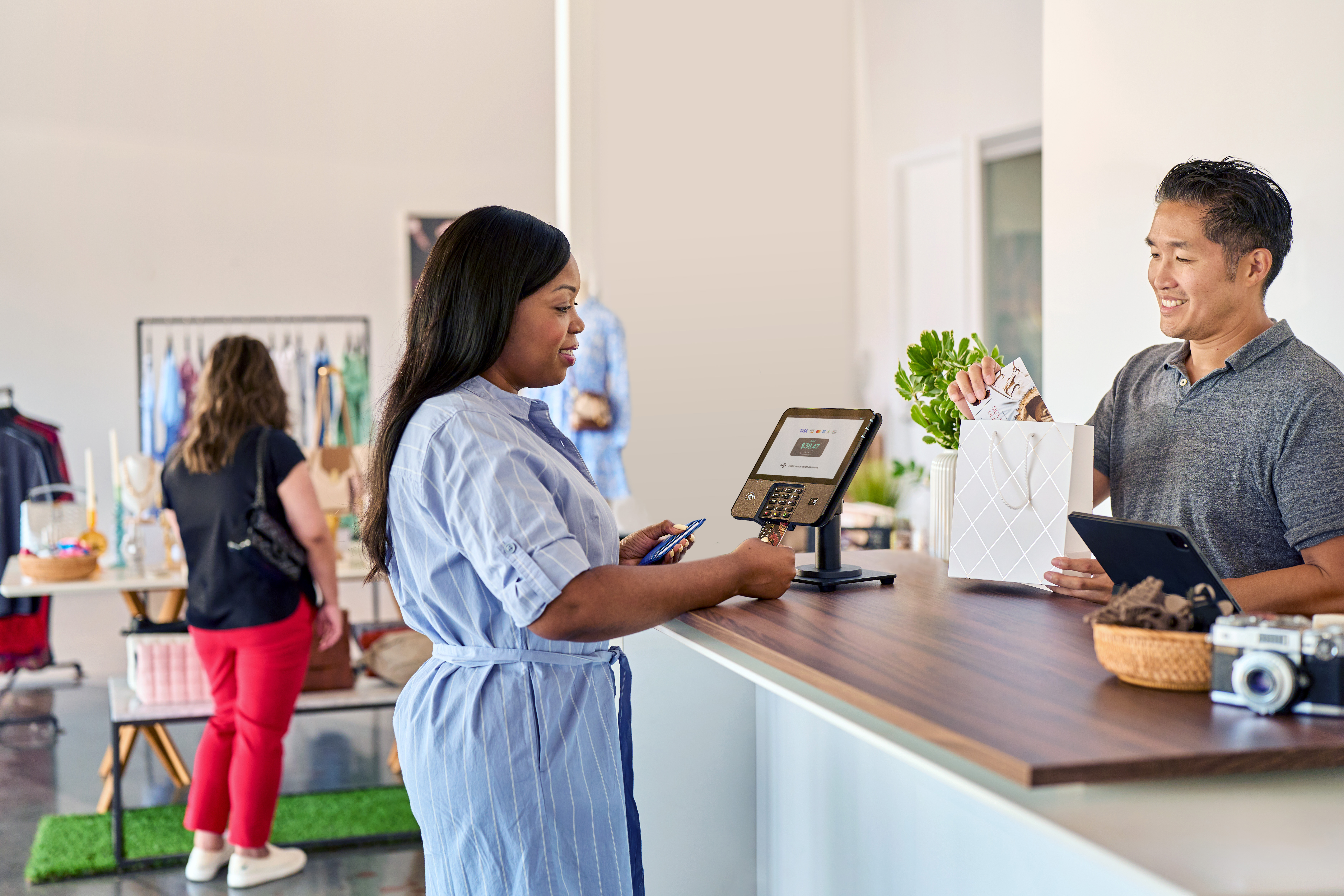 In store purchase clothing store