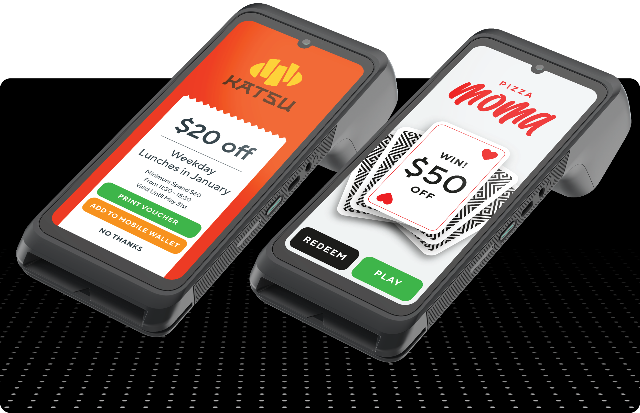 Loyalty experience at the Verifone smart terminal