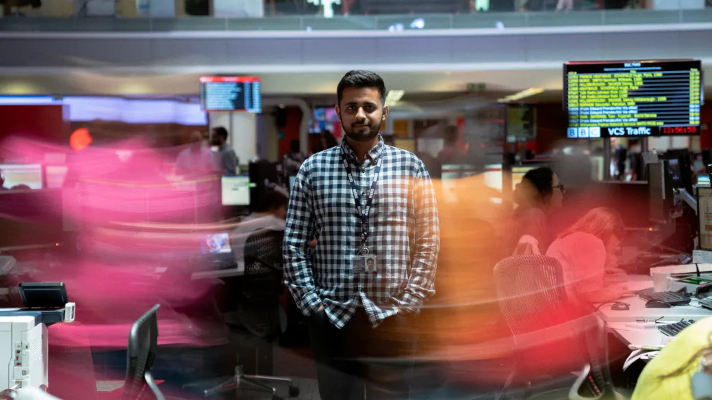 Man in a office setting