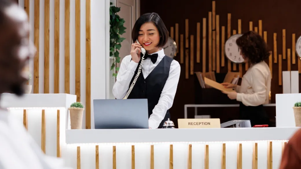 hospitality hotel front desk