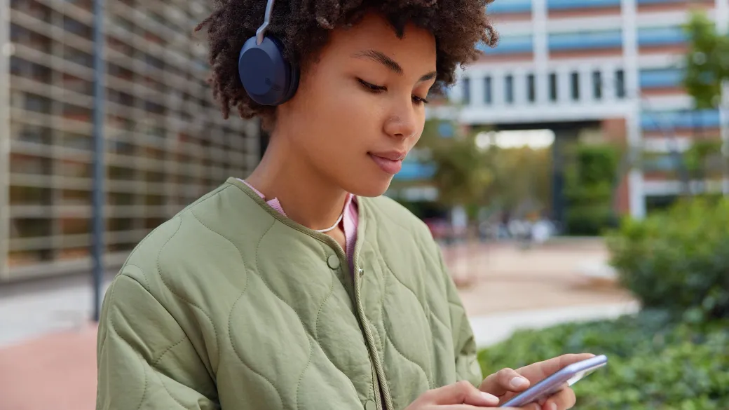 Young businesswoman using mobile phone
