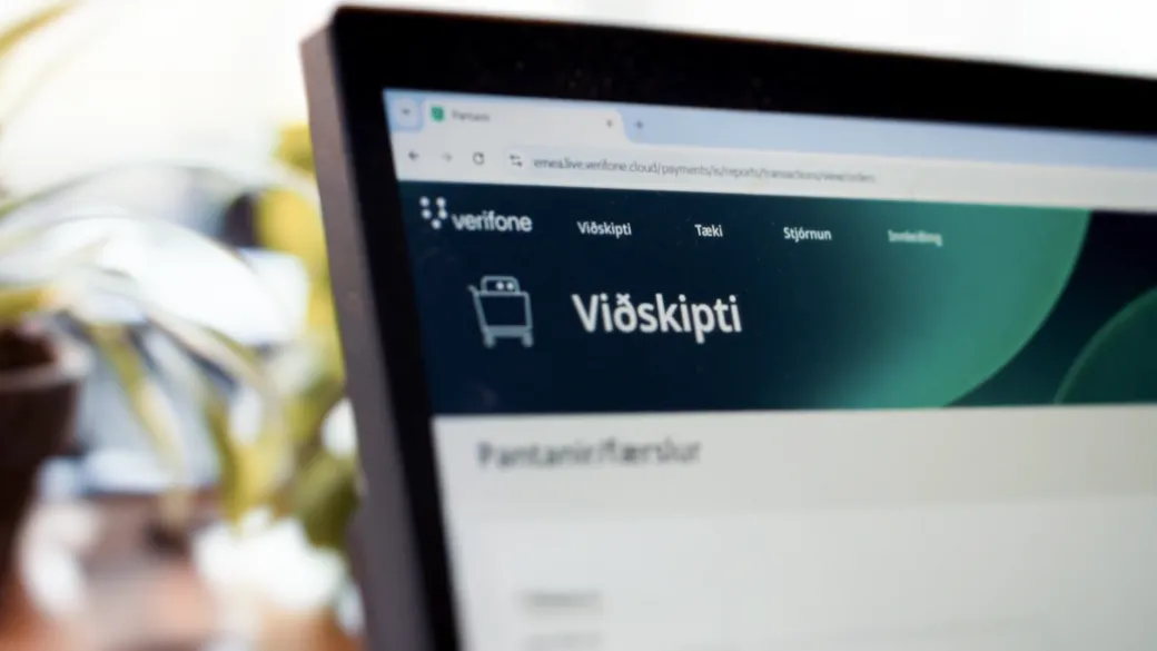 Viðskiptayfirlit í Verifone Central umsýslukerfinu