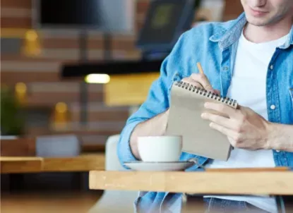 detail virtual terminal faq man taking notes