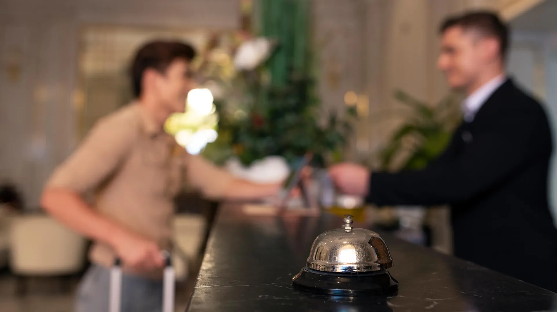 Hotel receptionist work