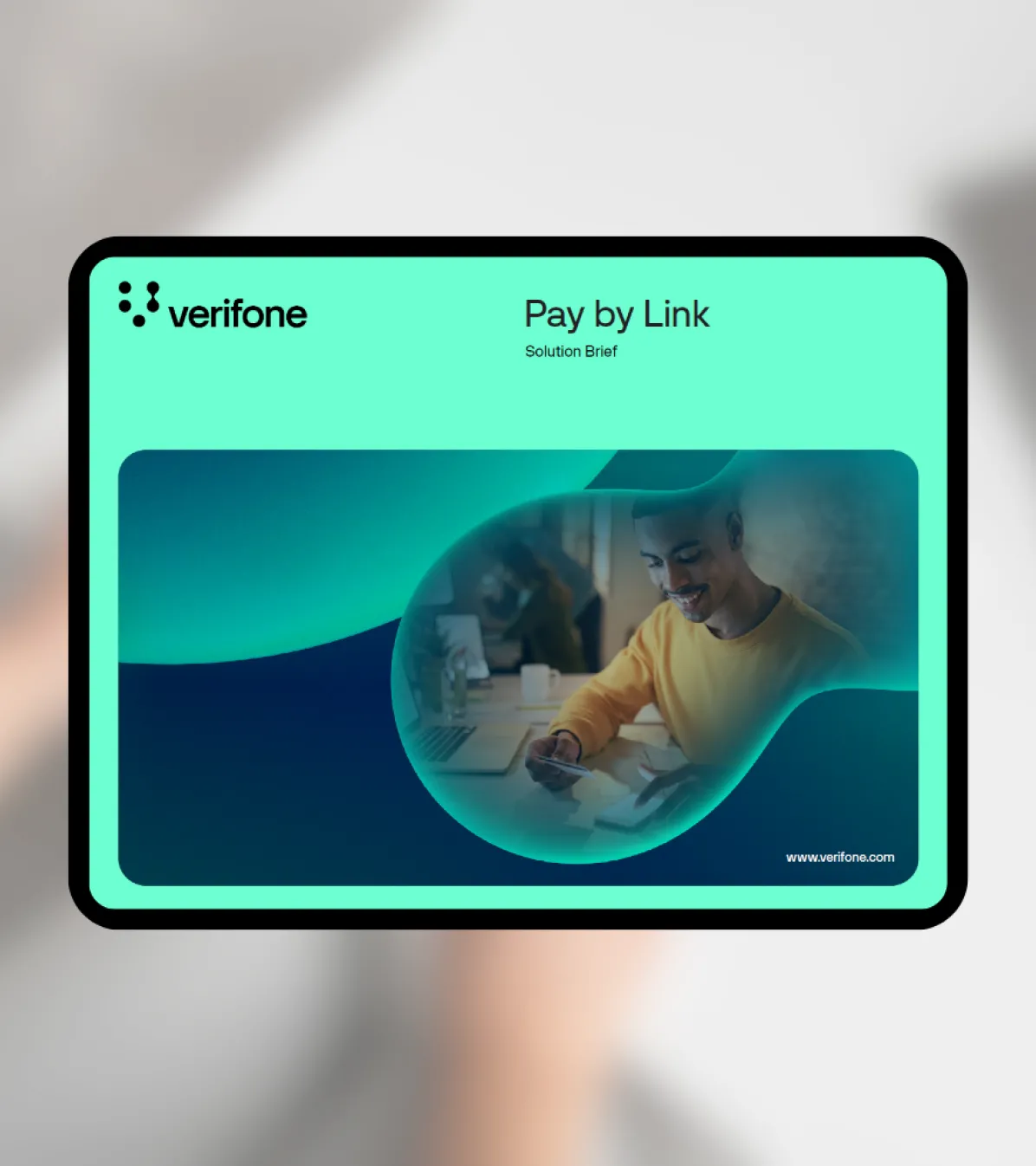 Pay by link Solution Brief cover