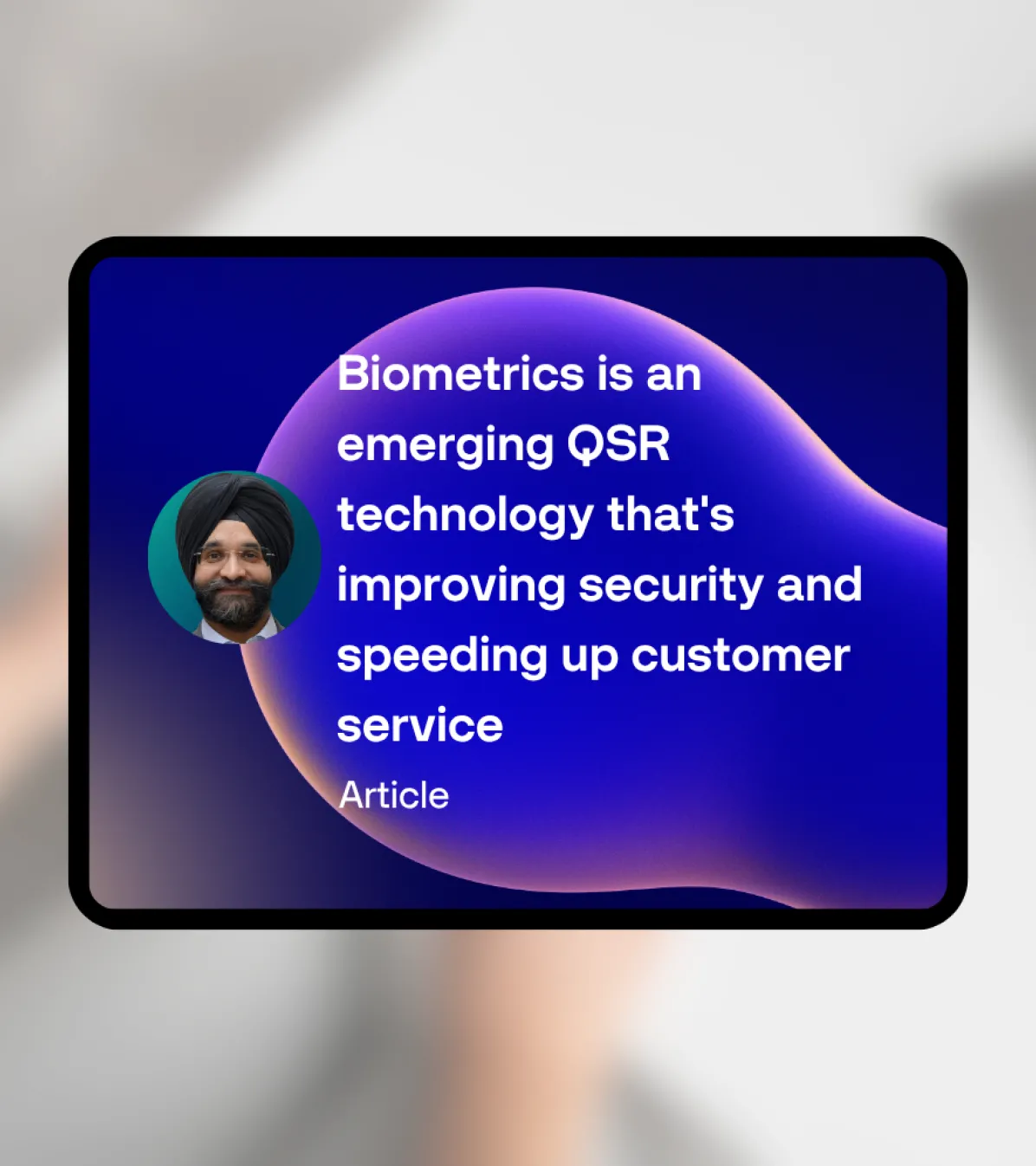 Content resource Thumbnail - Biometrics is an emerging QSR technology