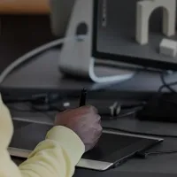 Digital artist working