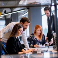 people careers helping colleague