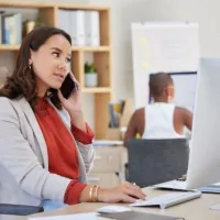 people payment gateway woman on phone