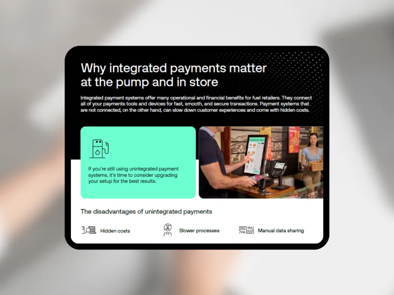 Content resource thumbnail - Integrated payments pump infographic
