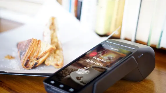 detail cloud services croissant pumpkin spice latte